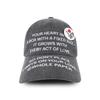 Whole Paper Text Ball Cap (Charcoal)