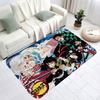 Demon Slayer Entrance Door Mat Rectangle Anti-slip Home Soft Badmat Front Door Indoor Outdoor Mat Toilet Rug