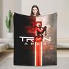 TRON Ares Lightcycle Dillinger Systems Blanket Fleece Printed MCP Movie Multi-function Warm Throw Blankets for Bedspread