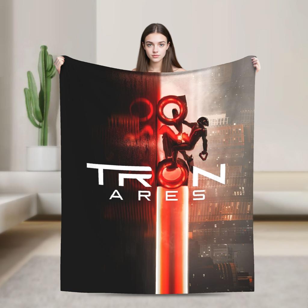 TRON Ares Lightcycle Dillinger Systems Blanket Fleece Printed MCP Movie Multi-function Warm Throw Blankets for Bedspread