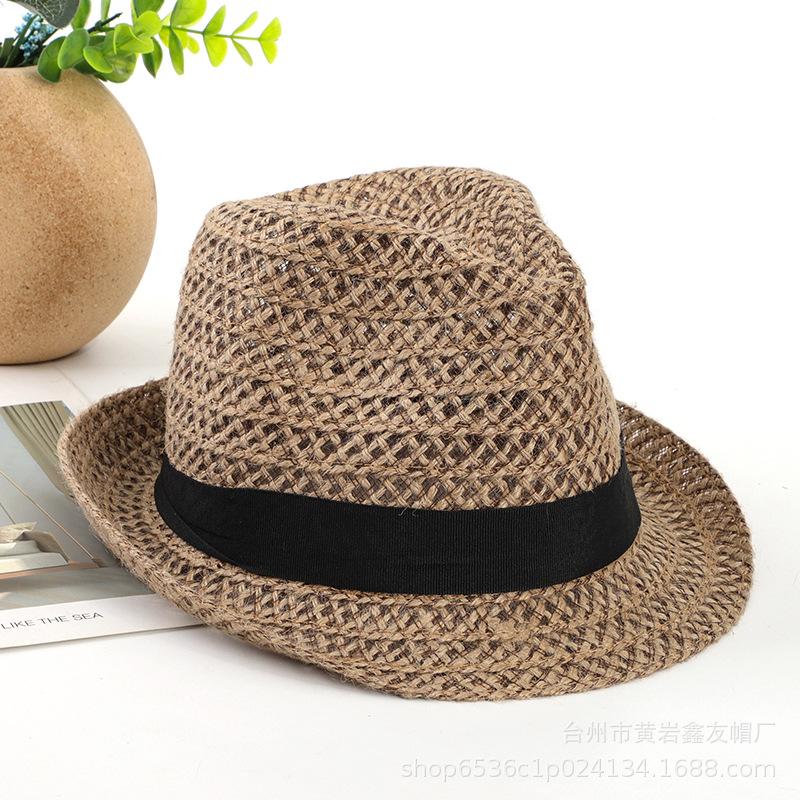 Cappelli Estivi Pieghevoli in Paglia Jazz da Donna Colorati Traspiranti Intrecciati Cappello da Sole a Falda Corta Panama Cappello Cubano da Uomo Pieghevole Kentucky