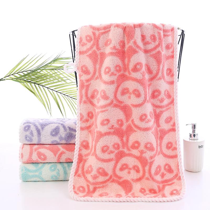 Nová žakárová osuška z korálového fleecu Měkká Absorpční Třída A Čistá bavlna Domácí osuška Zesílená Obalová osuška