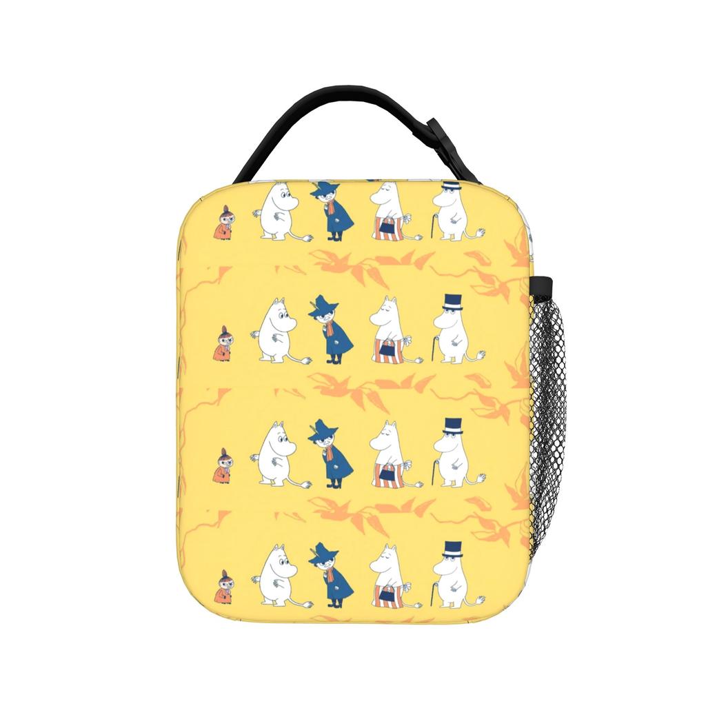 MOOMINS Inspired Insulated Lunch Bags Portable Reusable Thermal Bag Tote Lunch Box Office Outdoor Men Women
