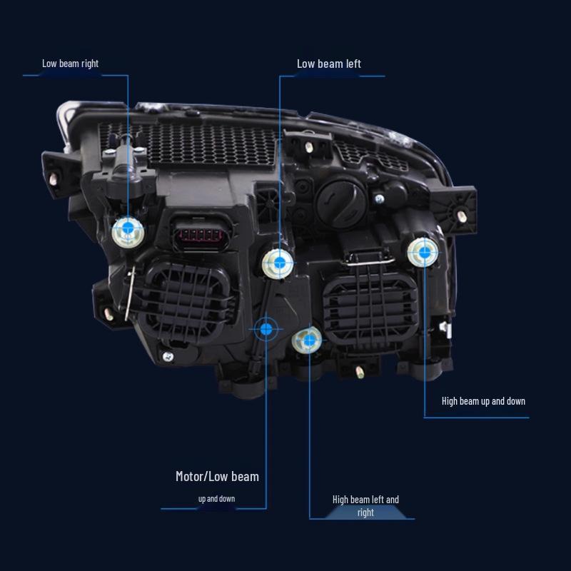 Foton Auman New GTL 2019 LED Headlight Assembly - Super Bright Smoked