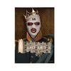 Vintage Maskerade Konge Par Maske Penger Plakat Veggkunst Lerretstrykk Interessante mennesker Maleri Stue Hjem