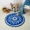 Colorful Geometric Printed Carpet Nordic Style Living Room Chair Computer Floor Mat Non-slip Home Round Bedroom Mat