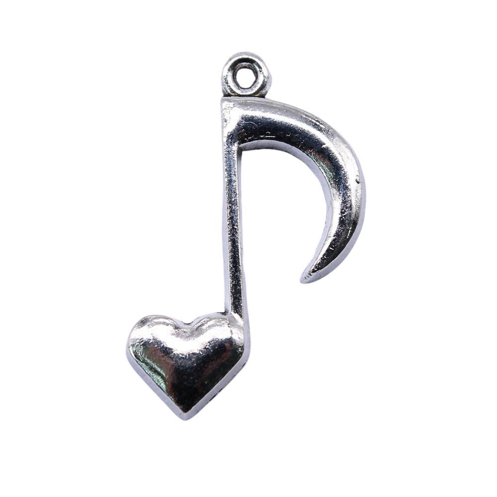 Jewelry Crafts Music Note Charms Alloy Pendants For Concert Collector