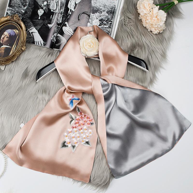Suzhou silk silk scarf female Suzhou embroidery shawl mother birthday gift for elders mulberry silk scarf embroidery shawl