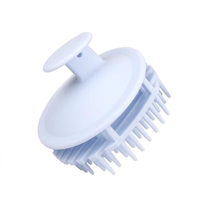 

1 шт. Силиконовая щетка для волос, массажер для кожи головы и тела, мягкая расческа для мытья головы, отшелушивающая щетка для кожи головы, инструмент для чистки головы. синий