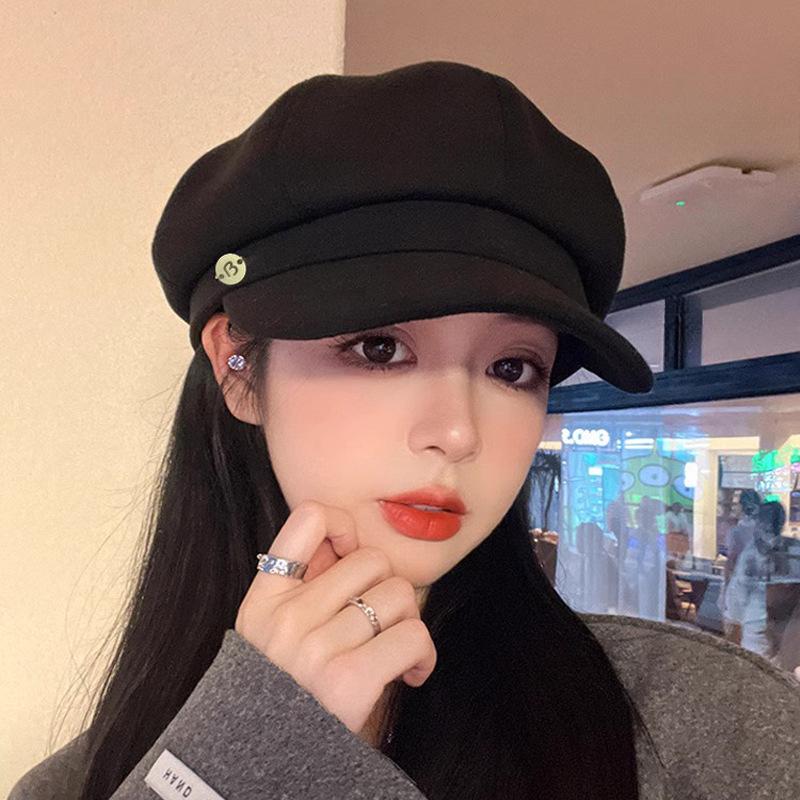 Women's Retro Beret Caps - Fashion Designer Winter Hats, Octagonal Newsboy Style,Sun Protection, Hand Washable, Boinas, Bonnets Hats