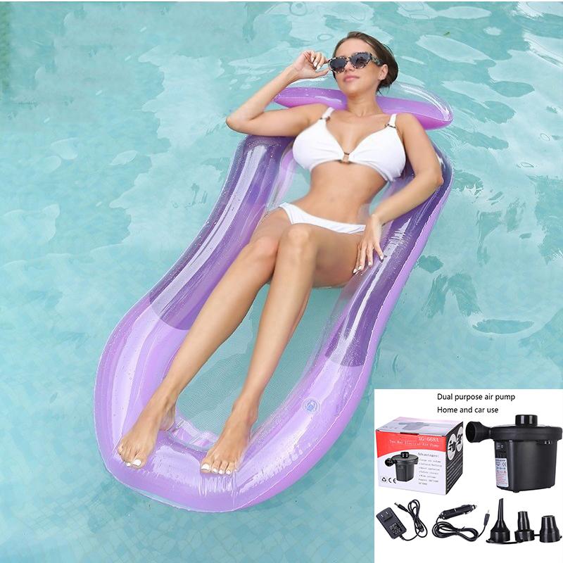Inflatable Air Mattress for Women Water Hammock Inflatable Ring for Kids Large Floating Toy Swimming Tube Chair Pool Floats