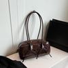 Women's Single-shoulder Bag, Bow Bow Boston Handbag, Forest-style Texture, Niche and Trendy Underarm Bag