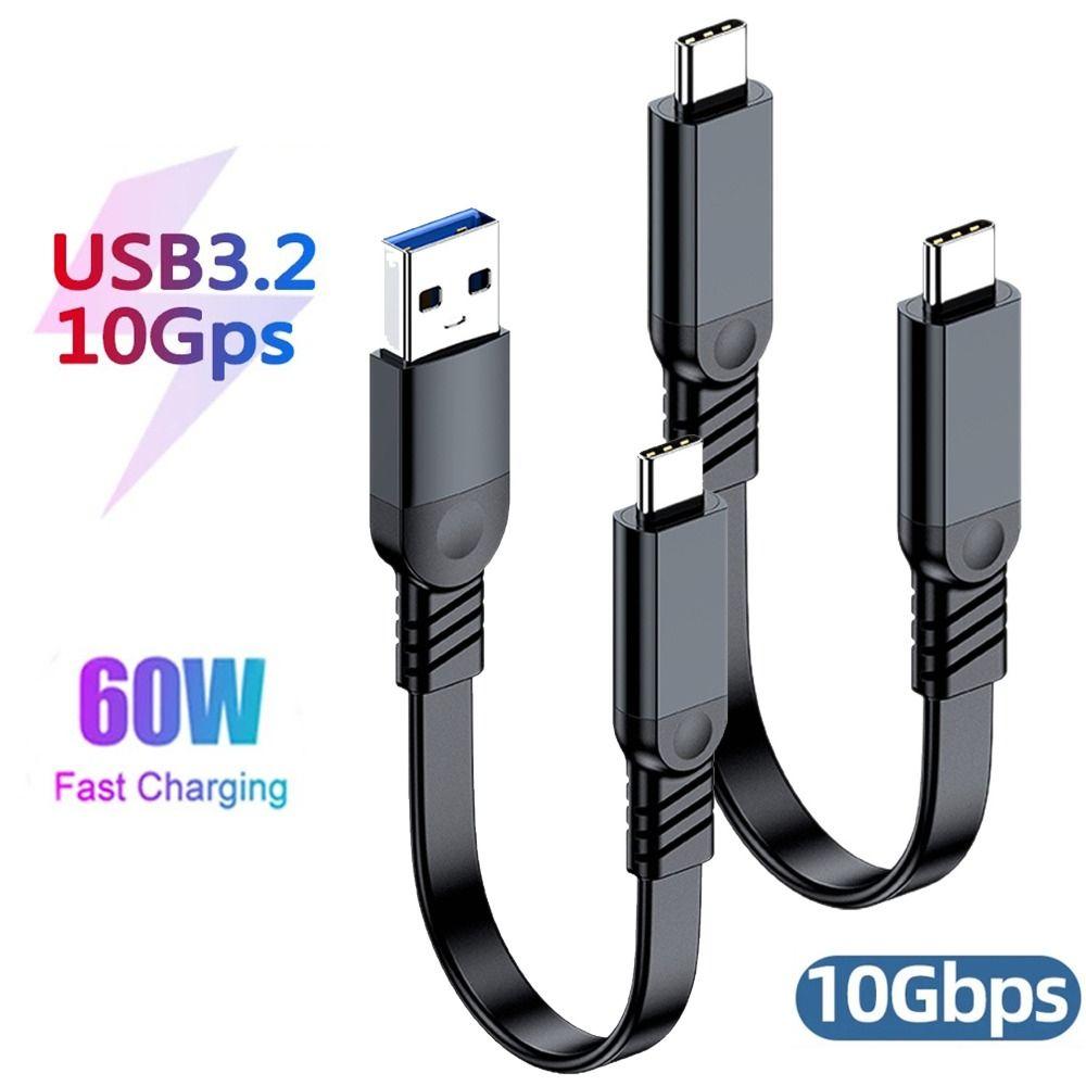 60W Fast Charging USB3.2 Cable 10Gbps Data Cable USB a To Type C Cord  Laptop Mobile Phone