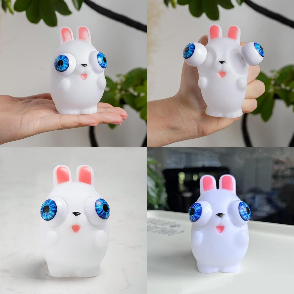 Small Bunny White Stress Relief Toy Tpr Material Hand Brain Development Gift