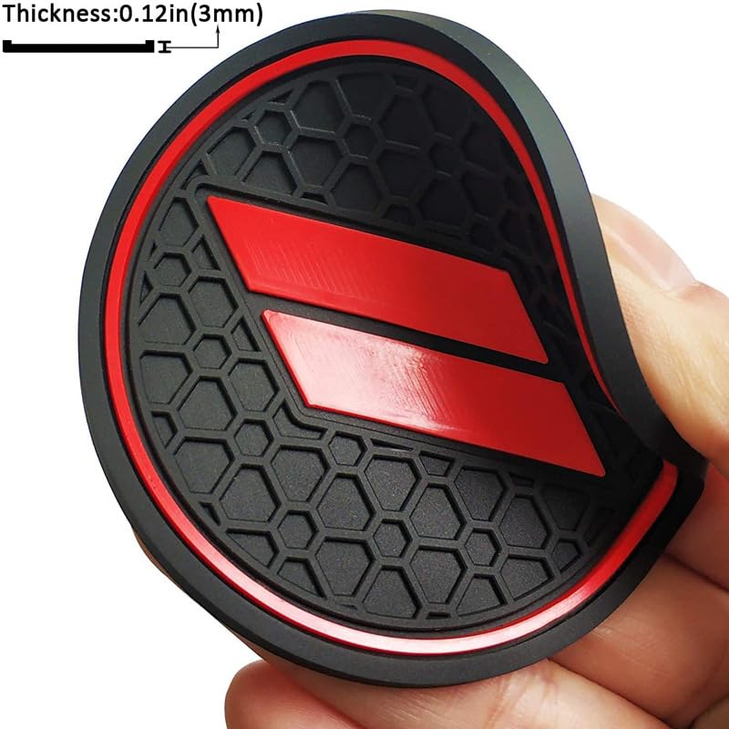 Matten für Dodge Challenger Zubehör 2015 2016 2017 2018 2019 2020 2021 2022 Maßgefertigt Getränkehalter Tür Mittelkonsole 11 AIGOU-Life Staubdicht 2023,