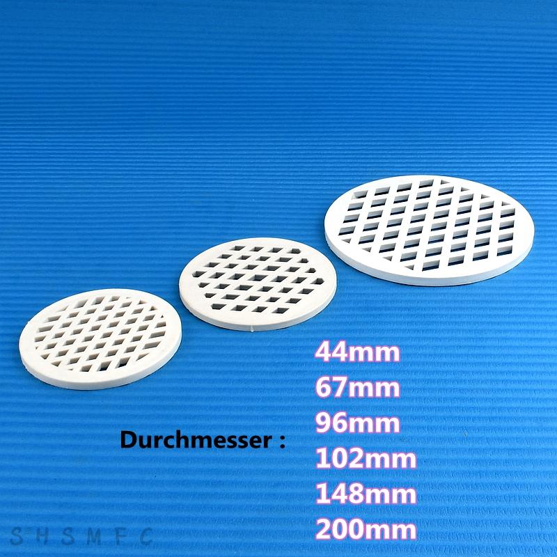 1PC Diameter 44 67 96 102 148 200mm Circular Screen Drainage Filter PVC Floor Drain Filter Screen PVC Grid Cover Plate