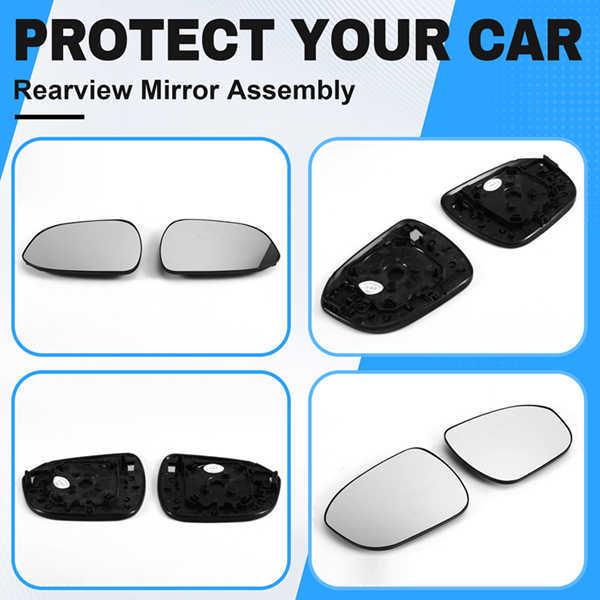 Pair of Rearview Mirror Glass for 21-23 Nissan X-Trail (Non-Heated) None