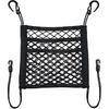 3-Layer Car Mesh Organizer Storage Between Front Seats Kid Dog Pet Net Barrier Car Net Pocket Elastic Tissue Purse Holder Netting For SUV, Van