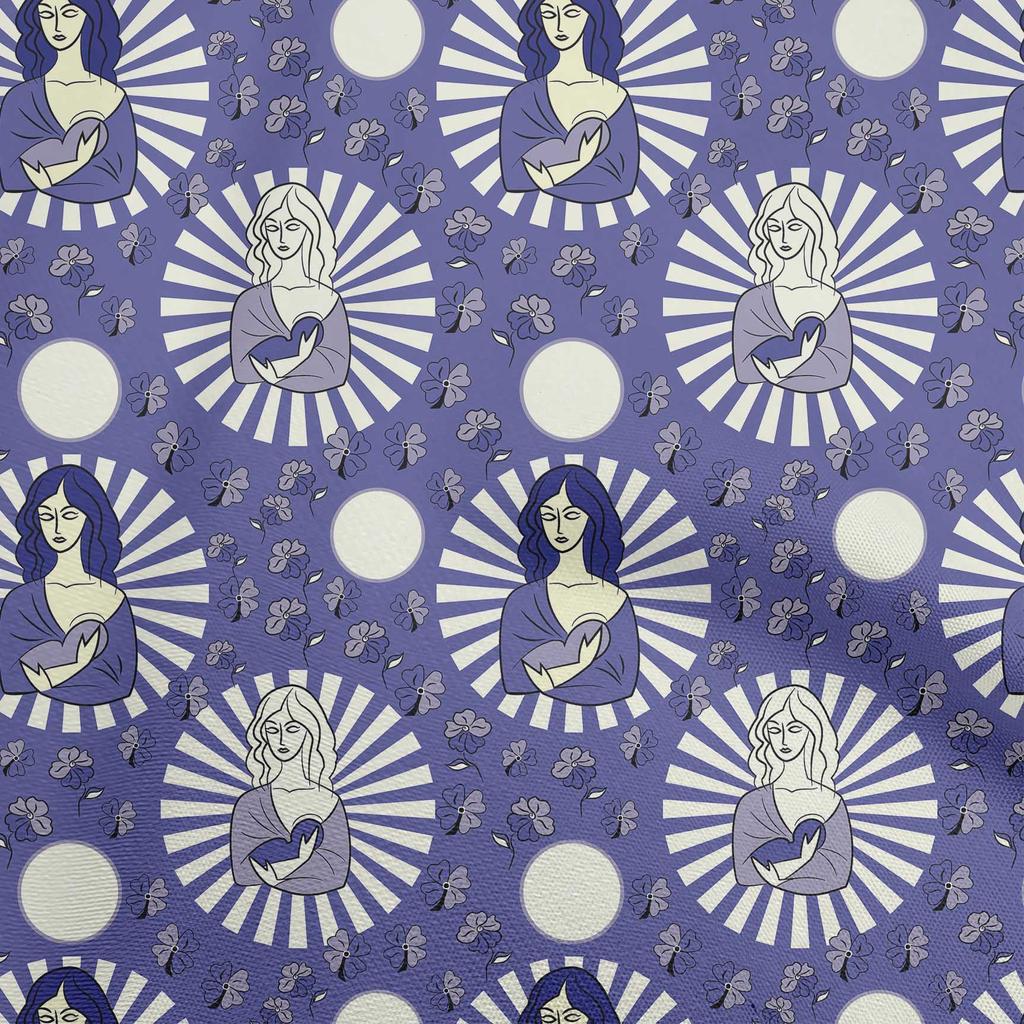 oneOone Cotton Flex Black Fabric Christmas Jesus Birth Sewing Material Print Fabric By The Yard 40 Inch