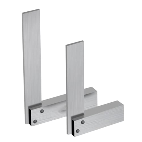 Right Angle Ruler, L-Shaped Ruler - Measuring Ruler Metal Square - L-Shaped Ruler, Carbon Steel Woodworking Square, Carbon Steel 90 Degree Wide-Seat R