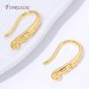 5/10 Stück 18K Gold Plated Ohrhaken, Messing Filigran Ohrbügel Für DIY Schmuckherstellung, Hypoallergen Ohrring-Zubehör