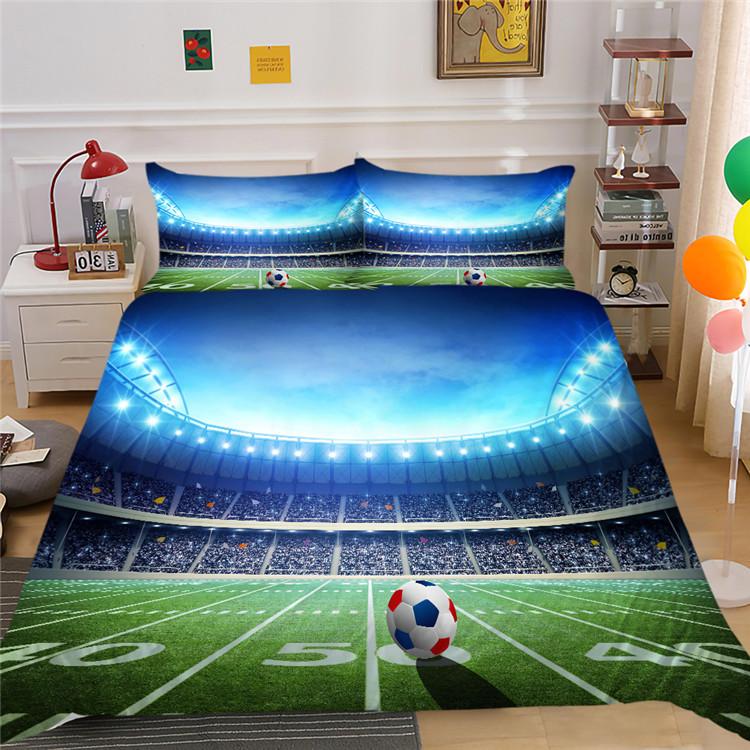Polyester Bedding Two Or Three-Piece Football Series 3D Digital Printing