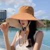 Wide Brim UPF 50+ Sun Hat Women Anti-UV Protection Hiking Fisherman Cap Fold Summer Solid Beach Hat  Double Sided Sun Hat