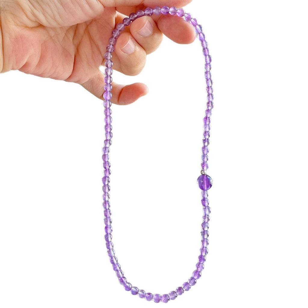 925 Silver High Quality Natural Amethyst Multi-Circle Bracelet Bracelet