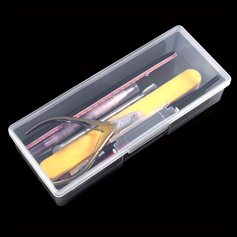 Nail Art Tool Storage Box Nail Accessories Organizer Plastic Container Case For Nail Art Pen Brush File Manicure Tools