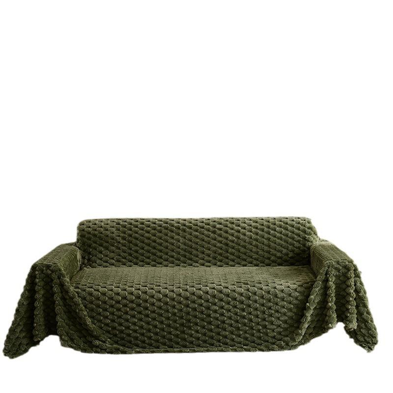 Sofa Cover Cloth Winter Plush Anti-slip Sofa Cover New Anti-cat Scratch Cushion Blanket