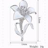 Women Brooch Romantic Crystal Flower Lapel  Accessories Carnation Botany  Gifts Jewelry