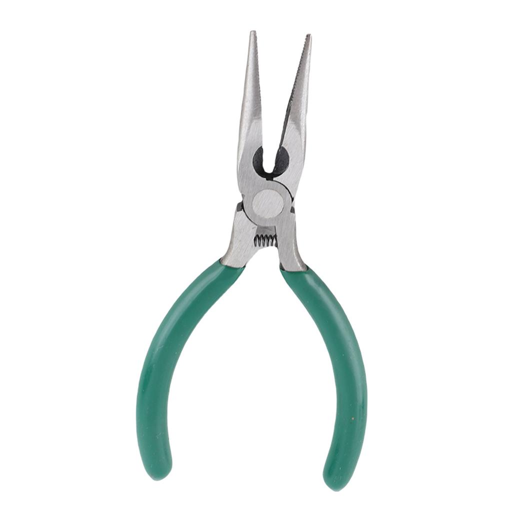 5 Inch Needle Nose Pliers Rustproof High Carbon Steel Pliers with Skid Proof Ergonomic Rubber Handle for Jewelry Making