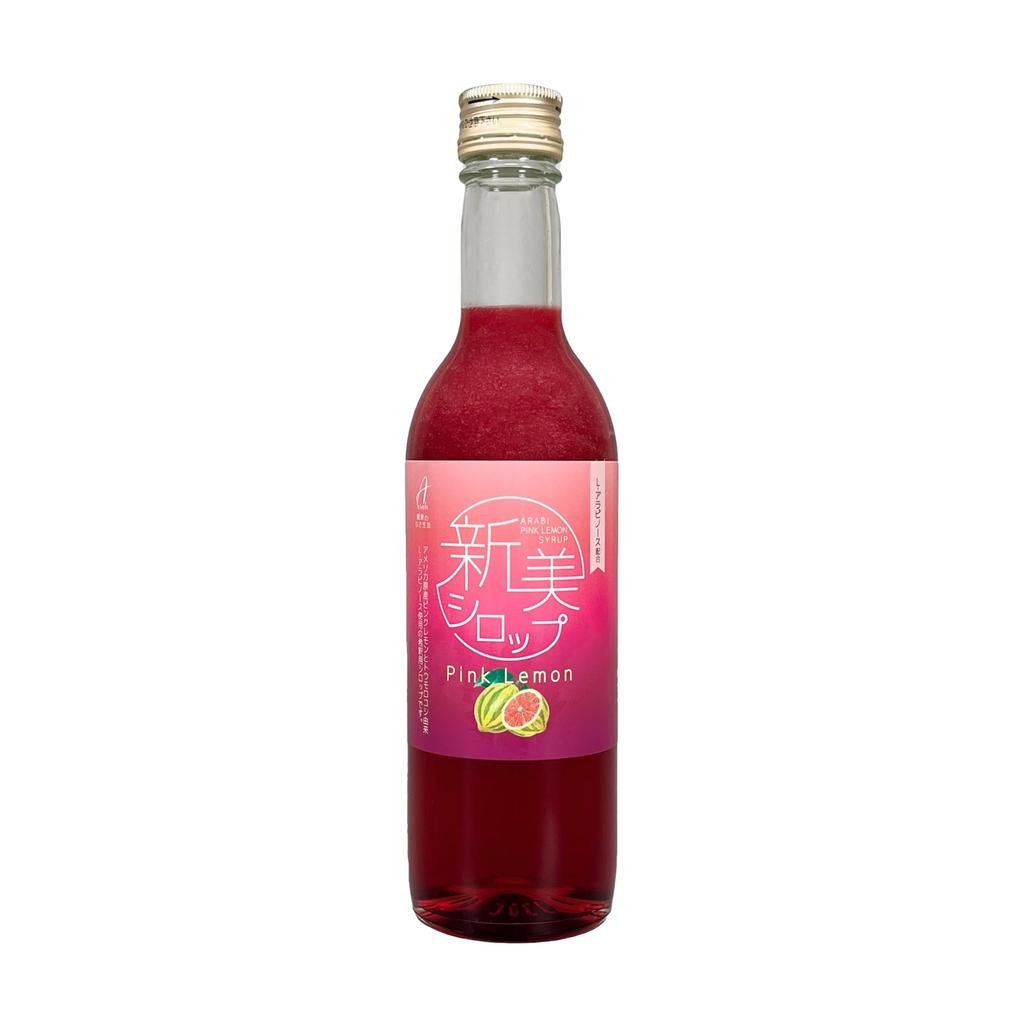 Arabi Pink Lemon Syrup, 350ml (for Dilution), 1 Bottle. Contains California Pink Lemon Concentrate and L-arabinose Derived from non-GMO Corn.