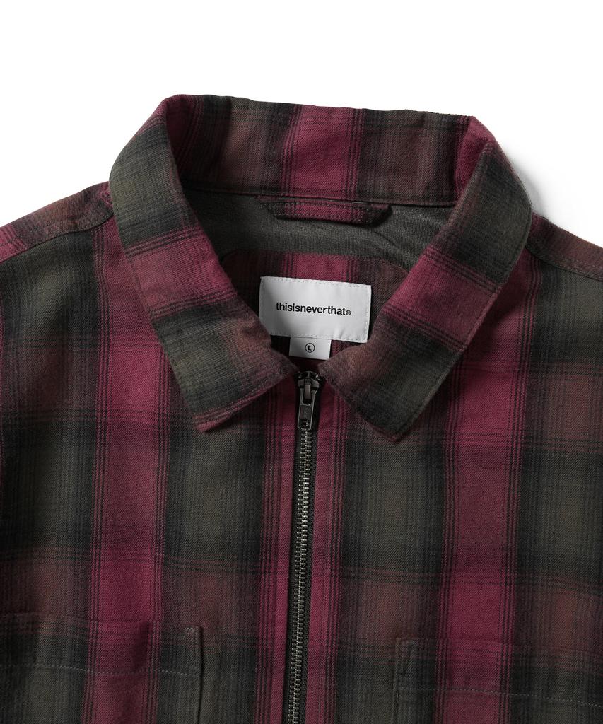 Thisisneverthat Gore-Tex Windstopper® Shaggy Check Shirt Red