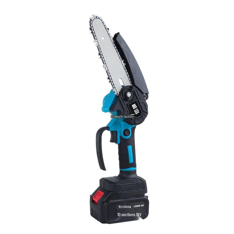 Compact Lithium Battery Handheld Electric Chainsaw - Rechargeable Tree Felling Tool with Large Capacity