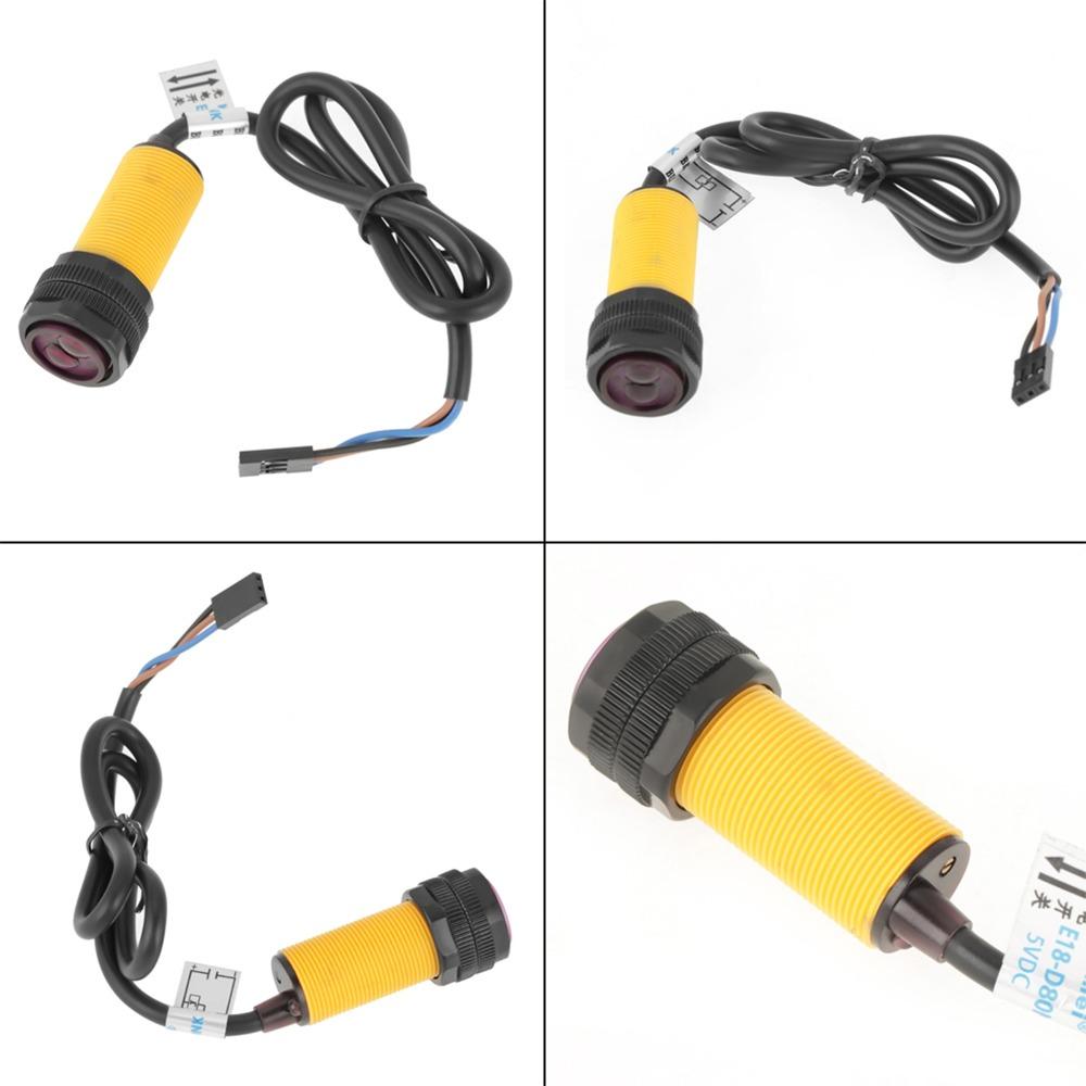 Einstellbarer fotoelektrischer Sensor 5V DC Detektionssensor Schalter Leitungsstück