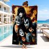 Rock music band Art Beach Towel, Microfiber Beach Towel, Perfect For Pool, Beach, Travel, Home Decor Beach Party Fan gifts