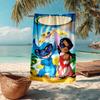 Ultra-Soft Beach Towel with Stitch Theme,Ideal for Pool - Camping, Diving - Perfect Travel Essential, Vibrant Beach Towel.