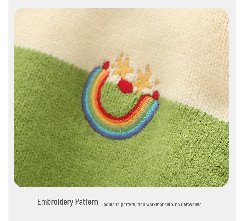 DUUDUU 2025 Baby Boy Knit Pullover: New Autumn/Winter Korean Style Warmer Toddler Sweater