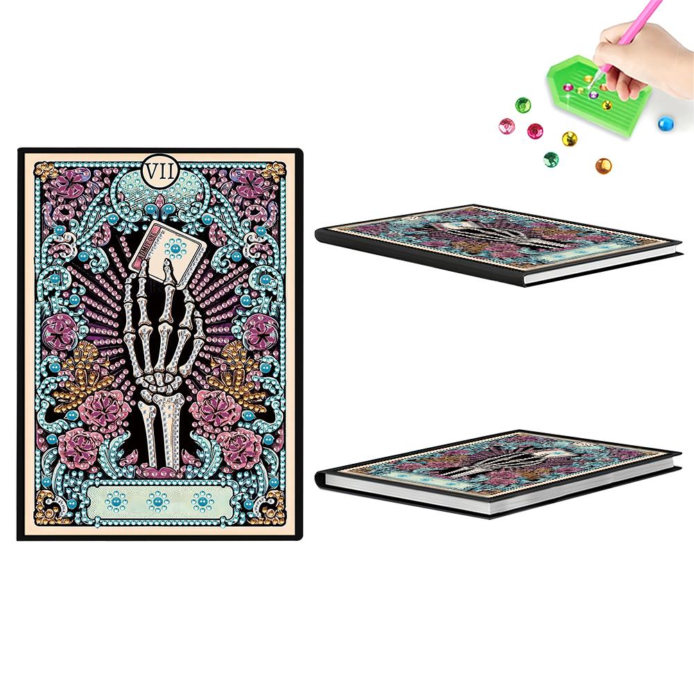 

50-Page A5 Size Diamond Painting Diary Book 50 Pages Crystal Notepad Sketchbook for DIY Gifts and Festive Occasions