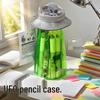 Quirky Japan UFO Alien Spaceship Pencil Case - Transparent Ita Doll Storage Bag for Students