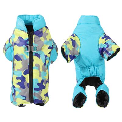 Vêtements d'hiver réfléchissants pour chien Combinaison Pour petits et moyens chiens Imperméable Chaud Veste pour chiot Salopette Chihuahua Tenues Onesie pour animal de compagnie