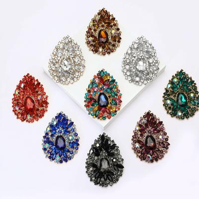 Retro Wassertropfenförmige Brosche Damen Anzug Cardigan Accessoire Corsage Anstecknadel Schmuck