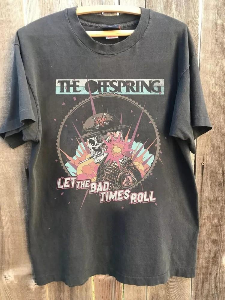 

The Offspring Band Let The Bad Times Roll Charcoal Unisex T shirt Reprint S5XL Unisex T-Shirt M