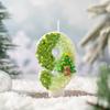 Christmas Tree Holiday Number Candle Innovation 0-9 Handmade Diy Decoration Crafts