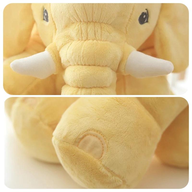 Super Soft Plush Elephant Toy Pillow For Kids' Sleep And Play 40cm-80cm
