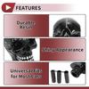 HEROFFIX Skull Shift Knob Universal Gear Shift Knob Resin Stick Shifter Lever Knob for Automatic and Manual Vehicles with 3 Adapters Black 1 Set 8.7cm