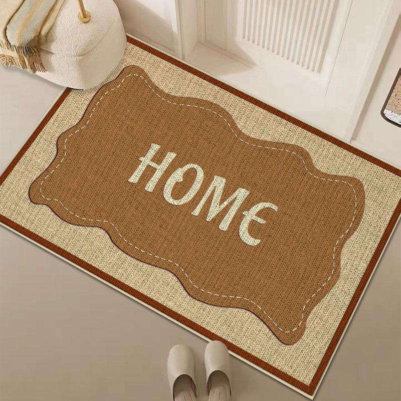 Linen Entry Door Mat Anti Slip Foot Mat At The Entrance Household Kitchen Mat Dirt Resistant Door Mat
