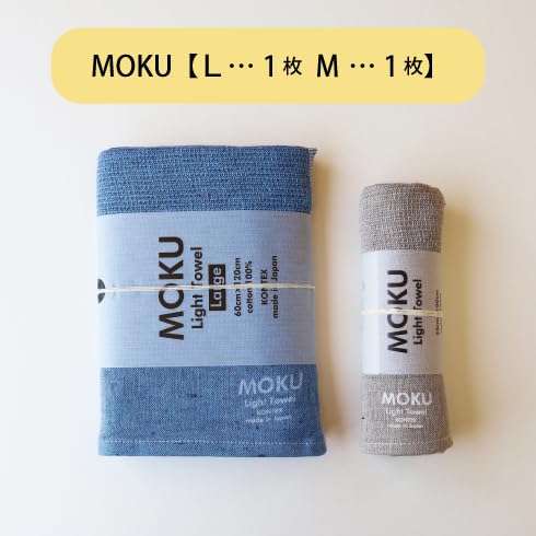Contex MOKU <59582-90> Bath Towel & Face Towel Set (Navy & Aqua)