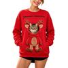 Felpa Unisex a Maniche Lunghe con Tasca per Cane, Pullover Caldo Casual Largo